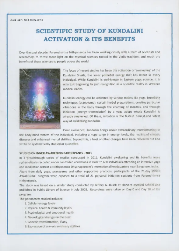 Scientific Study of Kundalini Activation and Its Benefits - English